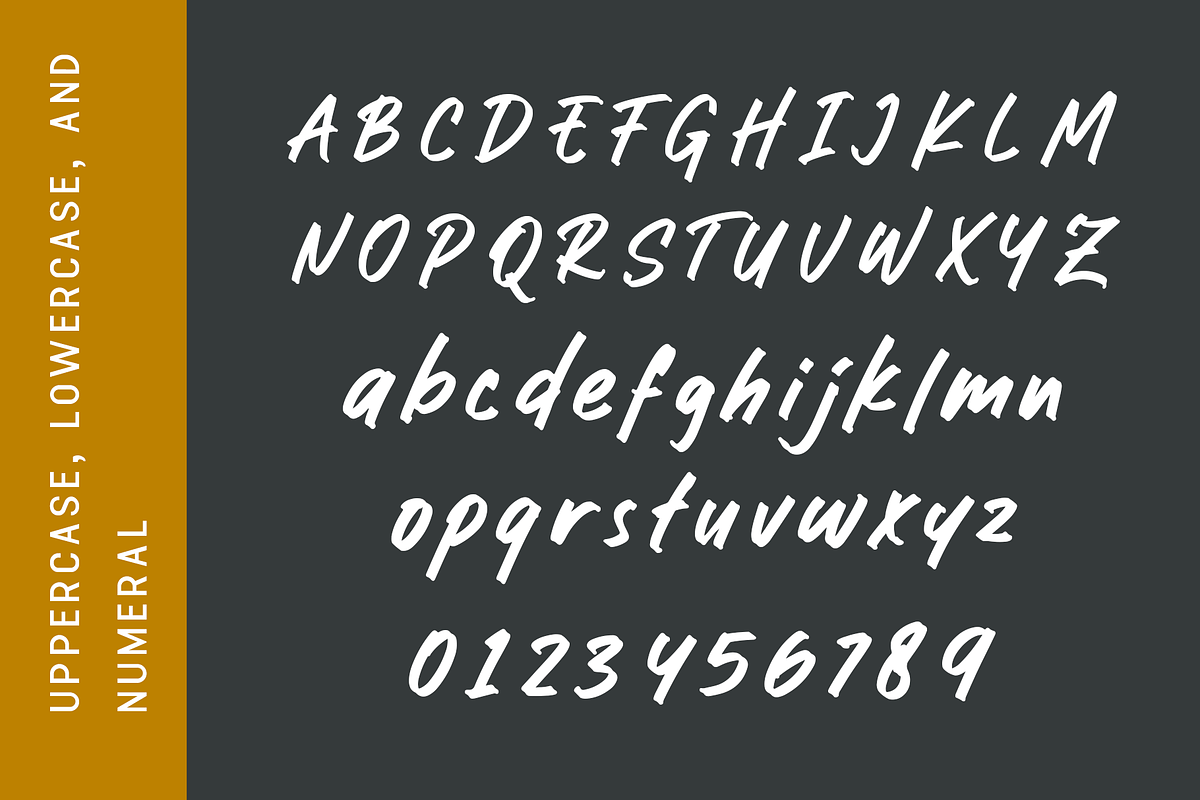 Luckyvibe - A Handwritten Font, a Handwritten Font by overlaytemplates (Photo 4 of 5)