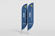 Flag Banner Convex Mock-Up, an Advertising Mockup by Pikachudesign (Thumbnail 4 of 5)