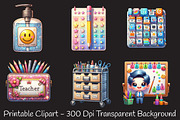 Back To School Classroom Clipart, an Illustration by RobertsArt (Thumbnail 3 of 7)