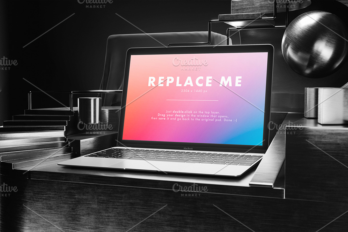 Macbook Creative Mockups Set, a Books & Magazine Mockup by As Good As Possible (Photo 14 of 14)