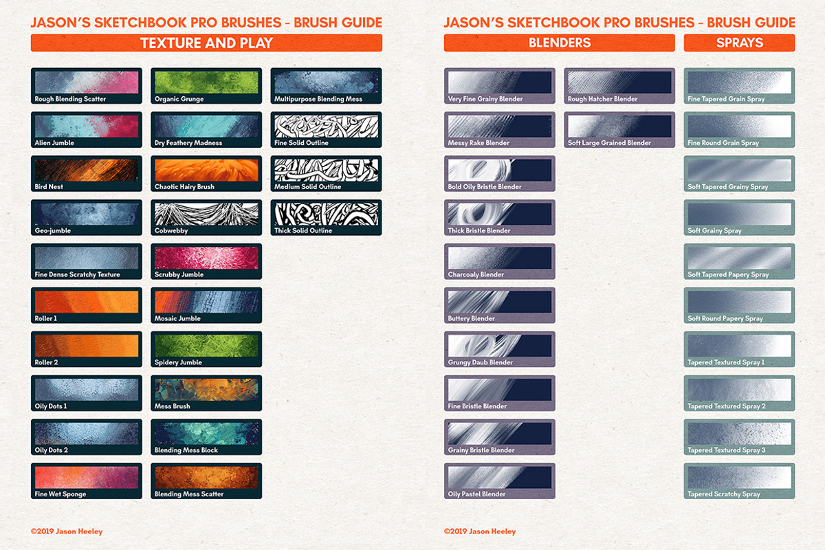 Jason's Sketchbook Pro MEGA SET, a Brush Add-On by Jasons Brushes (Photo 8 of 16)