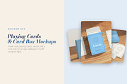 Playing Cards and Card Box Mockups, a Packaging Mockup by Motion-Box (Thumbnail 1 of 4)