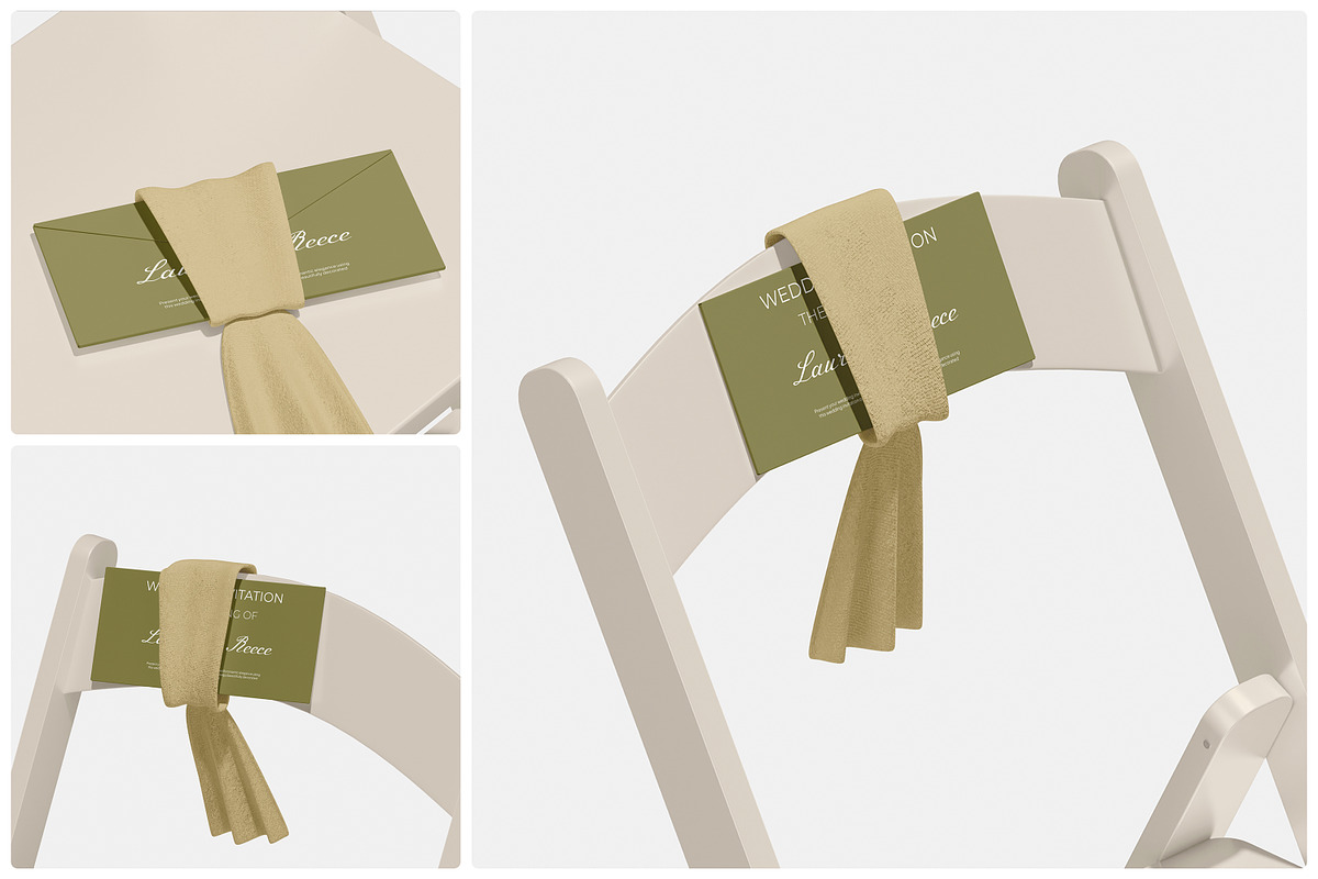Wedding Invitation Chair Mockup, a Merchandise Mockup by Unerispace (Photo 1 of 5)