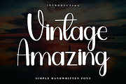 Vintage Amazing, a Handwritten Font by FreshTypeINK (Thumbnail 1 of 7)