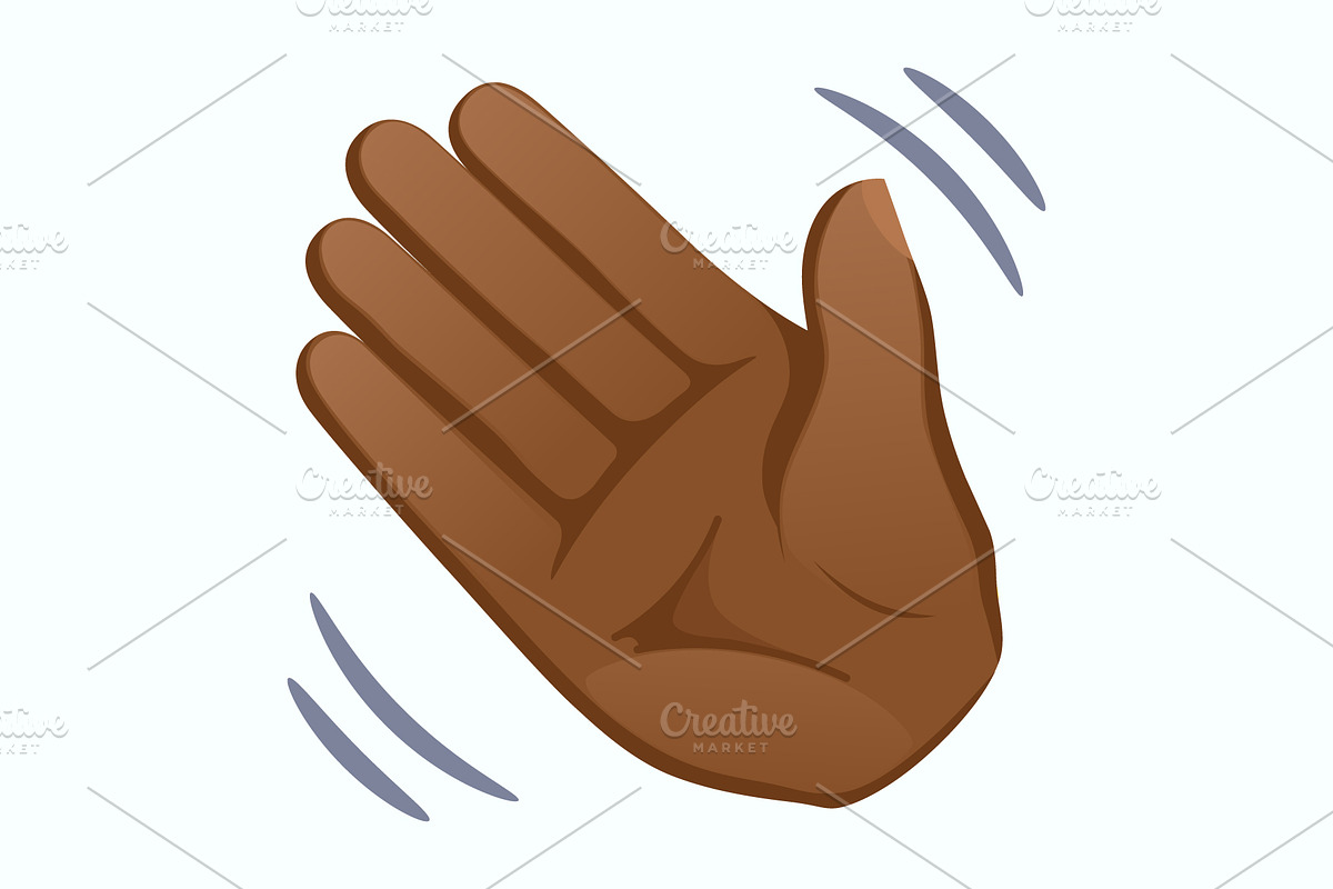 Waving hand gesture icons set vector, an Icon by Yayasya (Photo 3 of 3)