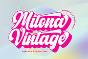 Mitona Vintage (New Update), a Script Font by Letter Fresh (Thumbnail 9 of 9)