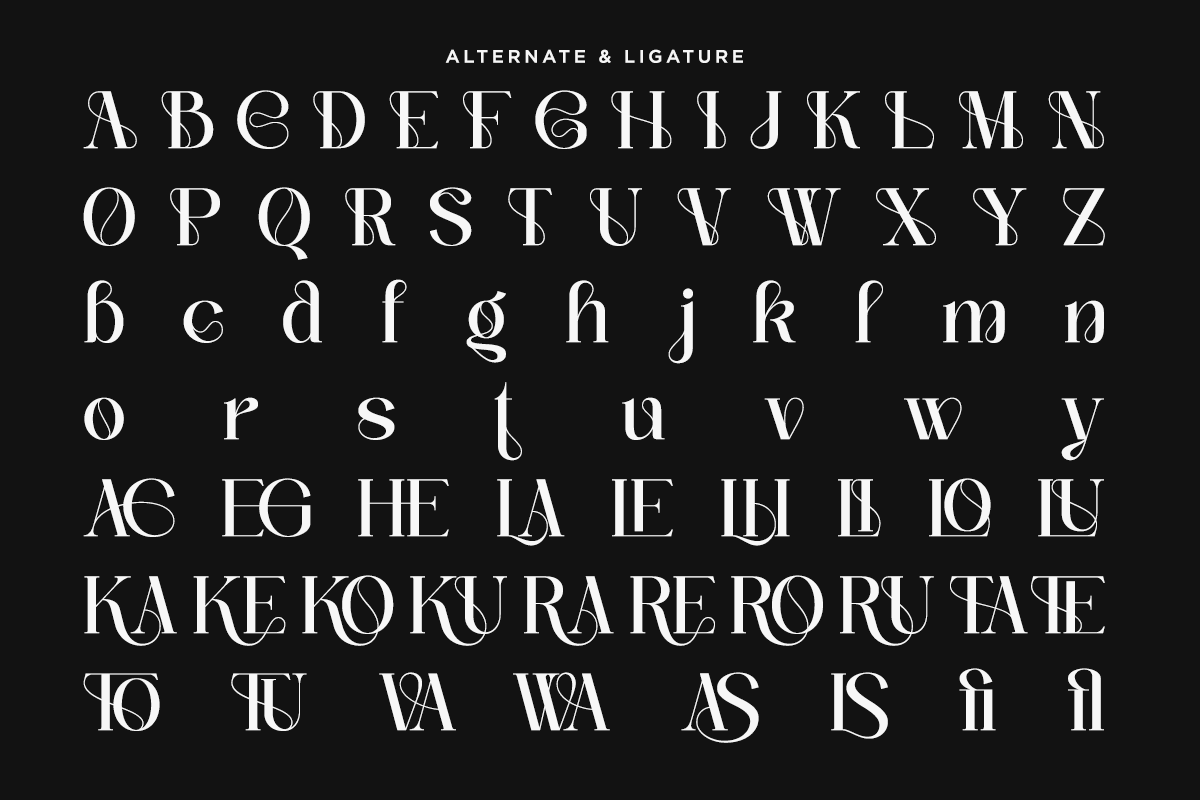 Balenia - Modern Elegant Serif Font, a Serif Font by Say Studio (Photo 10 of 11)