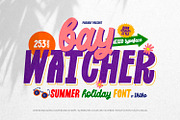Bay Watcher - Summer Holiday Font, a Sans Serif Font by ikiiko (Thumbnail 1 of 7)