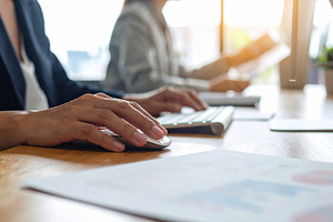 Professional Working With Mouse and Keyboard, a Business Photo by Davizro's Market