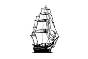 Vintage Sailing Ship SVG Bundle, an Illustration by Designs_River (Thumbnail 6 of 31)