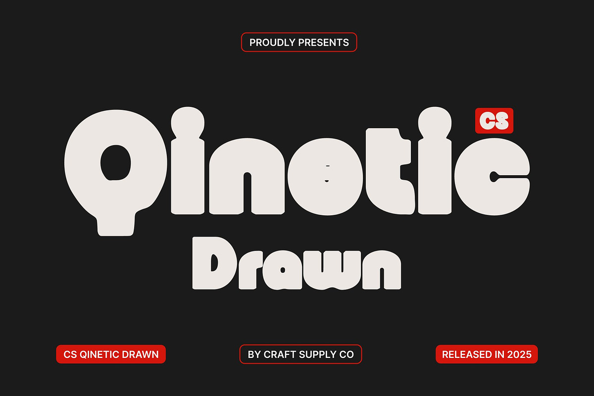 CS Qinetic Drawn, a Sans Serif Font by Craft Supply Co. (Photo 1 of 8)