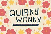 Quirky Wonky - Handwritten font, a Handwritten Font by Carole Chevalier (Thumbnail 1 of 9)
