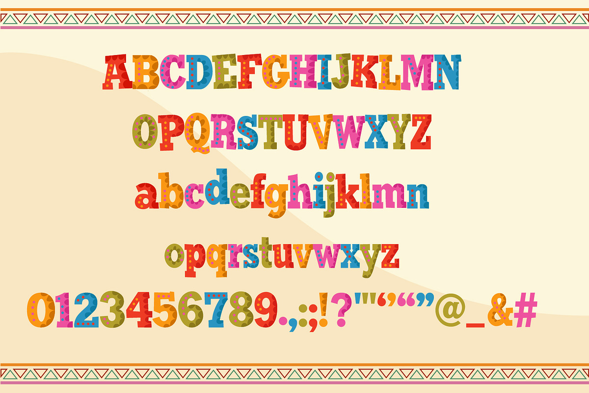 Del Carna – Colorful Fiesta Font, a Handwritten Font by Rashdrawn (Photo 2 of 5)