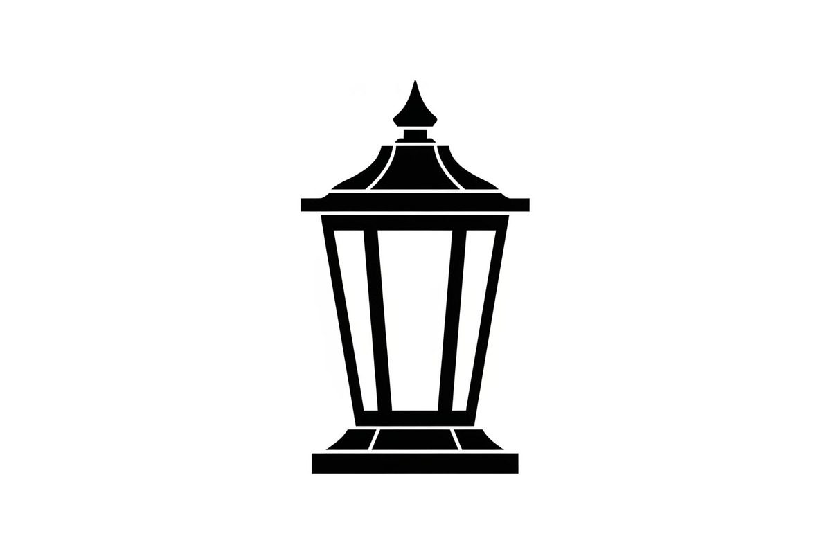 Vintage Street Lantern Silhouette Bu, an Illustration by hafijul (Photo 35 of 51)