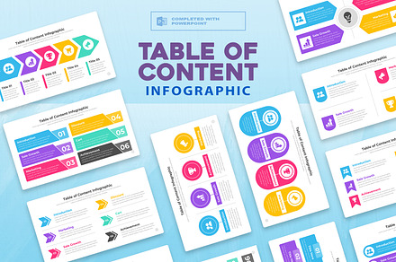 Table of content  Infographic, a Presentation Template by Mighty-Slide