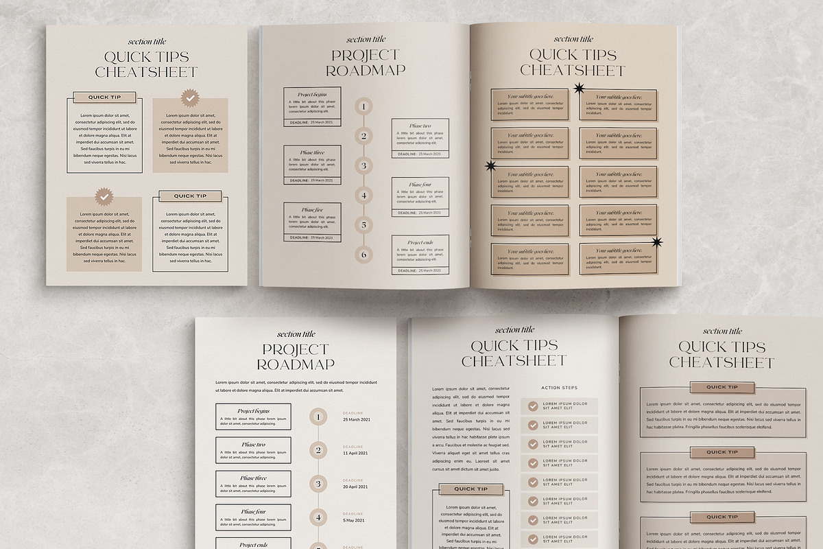 Aesthetic Workbook Template CANVA, a Brochure Template by Studio Loire (Photo 12 of 18)