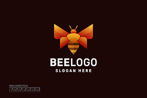 Bee Gradient Colorful Vector Logo, a Branding & Logo Template by yuanesei
