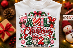 Family Christmas 2026 Sublimation