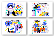 10 World Art Day Illustration, a Decorative Illustration by denayunebgt (Thumbnail 2 of 4)
