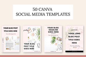 Pinterest + Canva Social Media pack