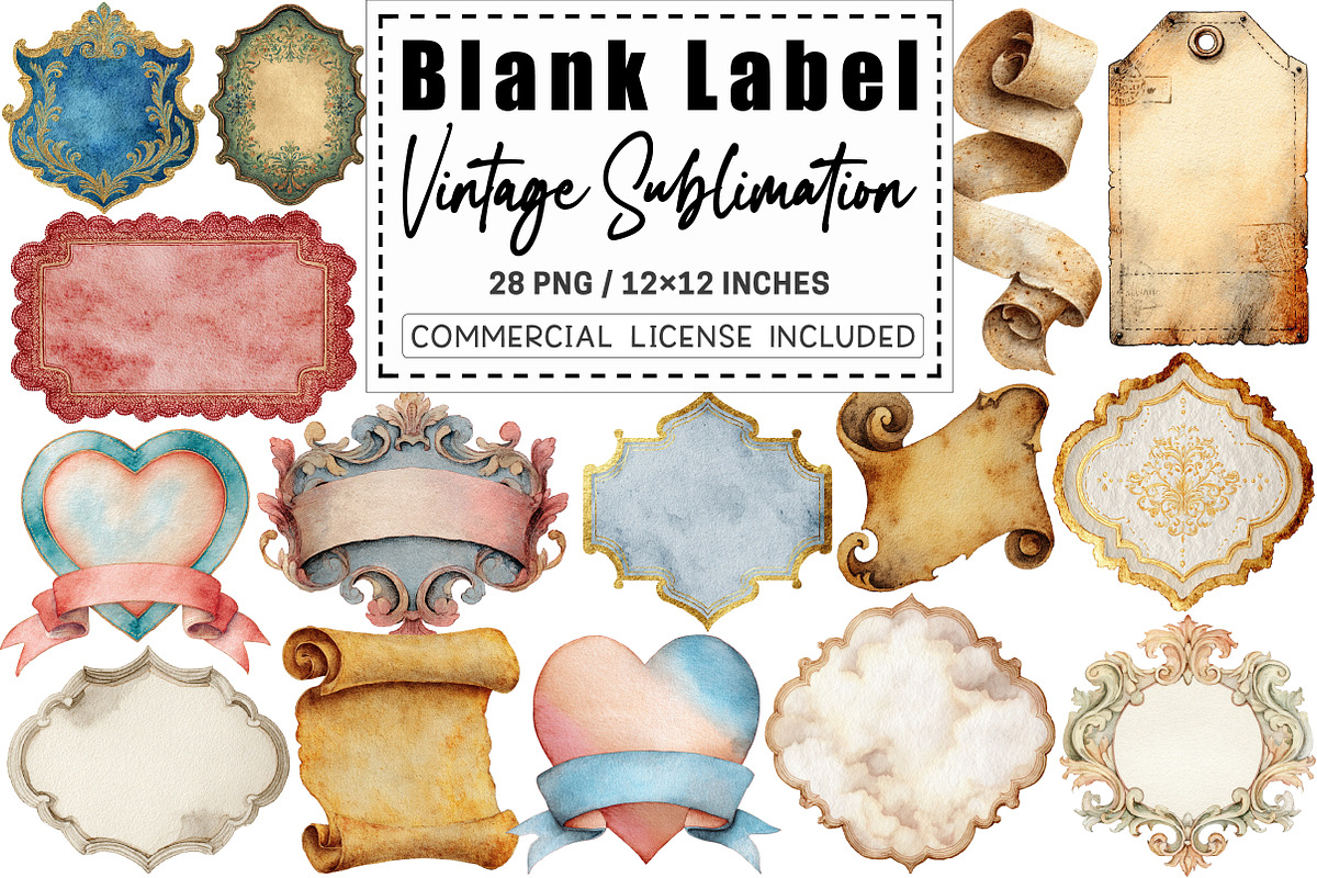 Vintage Blank Label Sublimation, a Graphic by CitraGraphics (Photo 1 of 4)