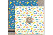 Butterflies Digital Papers & Clipart, a Pattern Graphic by JennyL Designs (Thumbnail 8 of 9)
