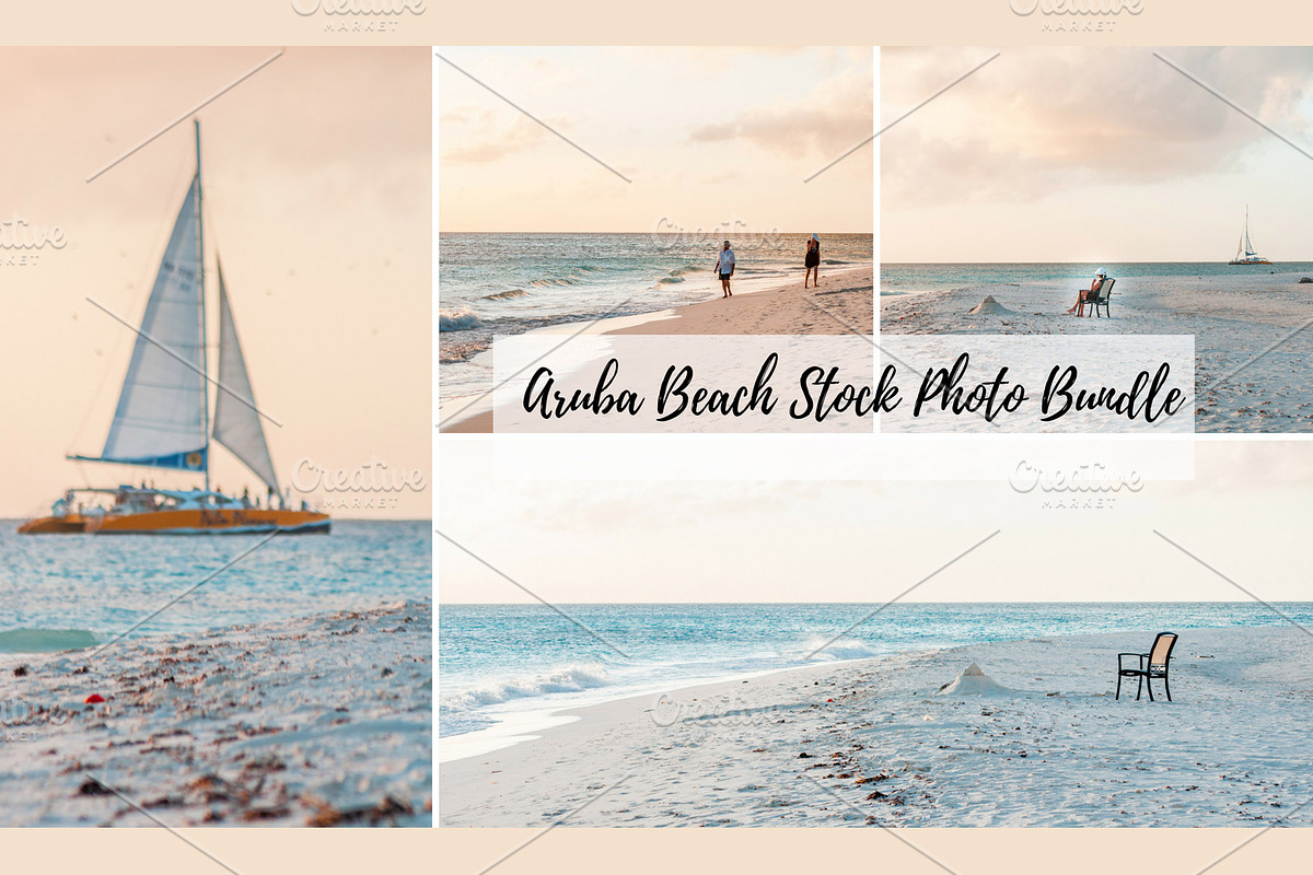 Aruba Beach Stock Photo Bundle, a Nature Photo by Martha Dominguez (Photo 1 of 4)