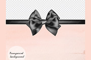 56 Black Satin Bows and Ribbons PNG, an Object Graphic by ThingsbyLary (Thumbnail 8 of 10)