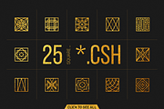 25 Linear Geometric Shapes. Part IV, a Shape Add-On by le-genda (Thumbnail 2 of 4)