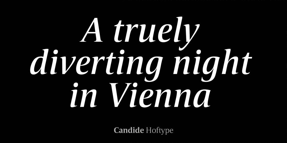 Candide, a Serif Font by Hoftype (Photo 9 of 16)