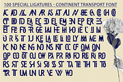 Continent Transport - Ligatures Font, a Serif Font by 177Studio (Thumbnail 7 of 8)