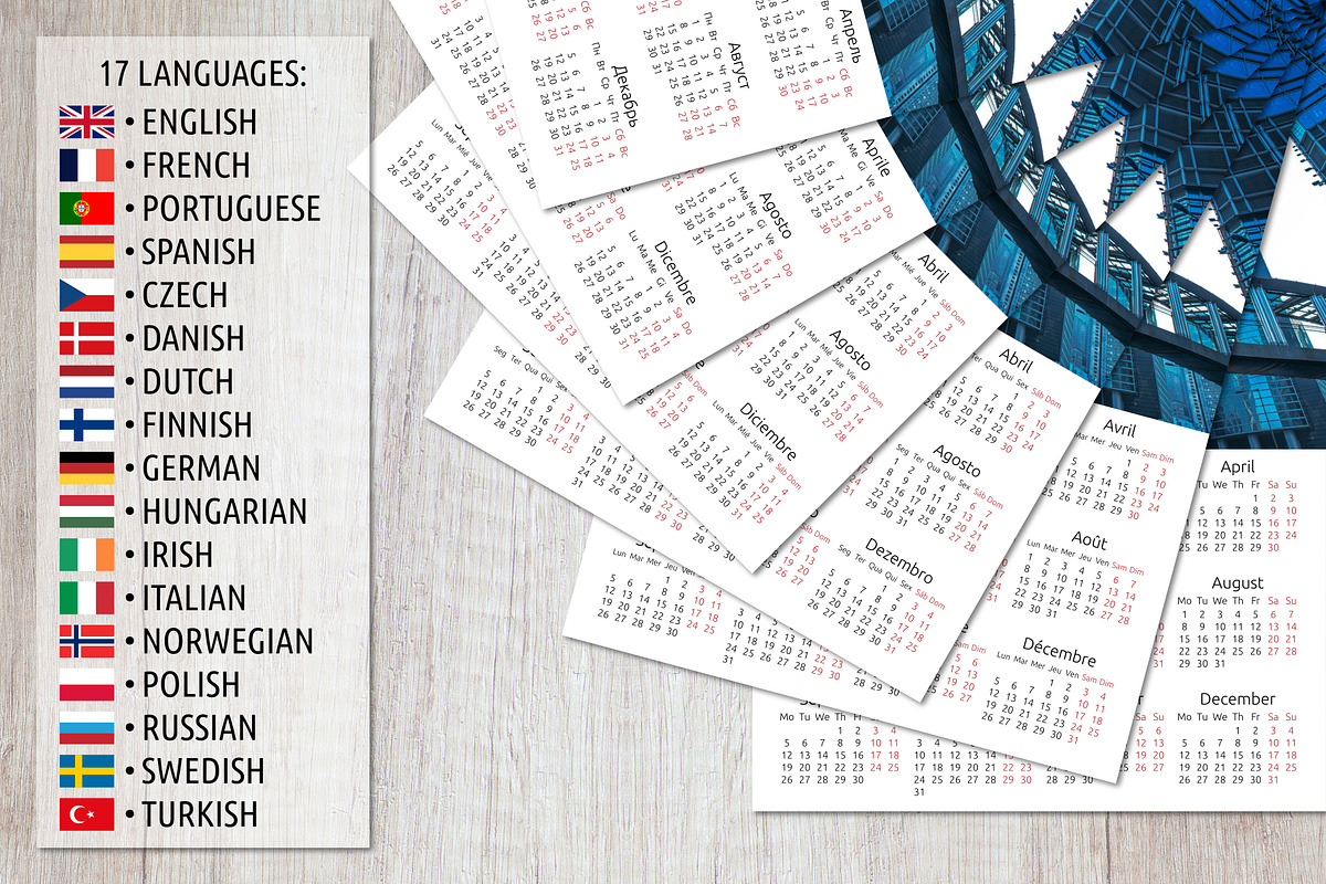 Alfa Calendar Creator 2022, a Stationery Template by inimalGraphic (Photo 5 of 7)