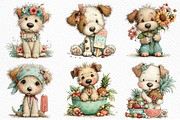 Whimsical Summer Dogs Clipart, an Illustration by Craft Nest (Thumbnail 5 of 11)