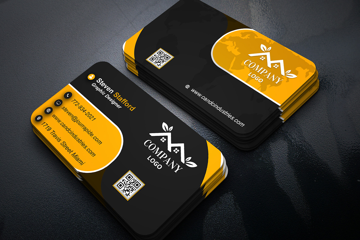 Grid Layout Card PSD