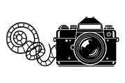 Vintage Camera Film Silhouette, an Object Illustration by yasushie (Thumbnail 17 of 31)