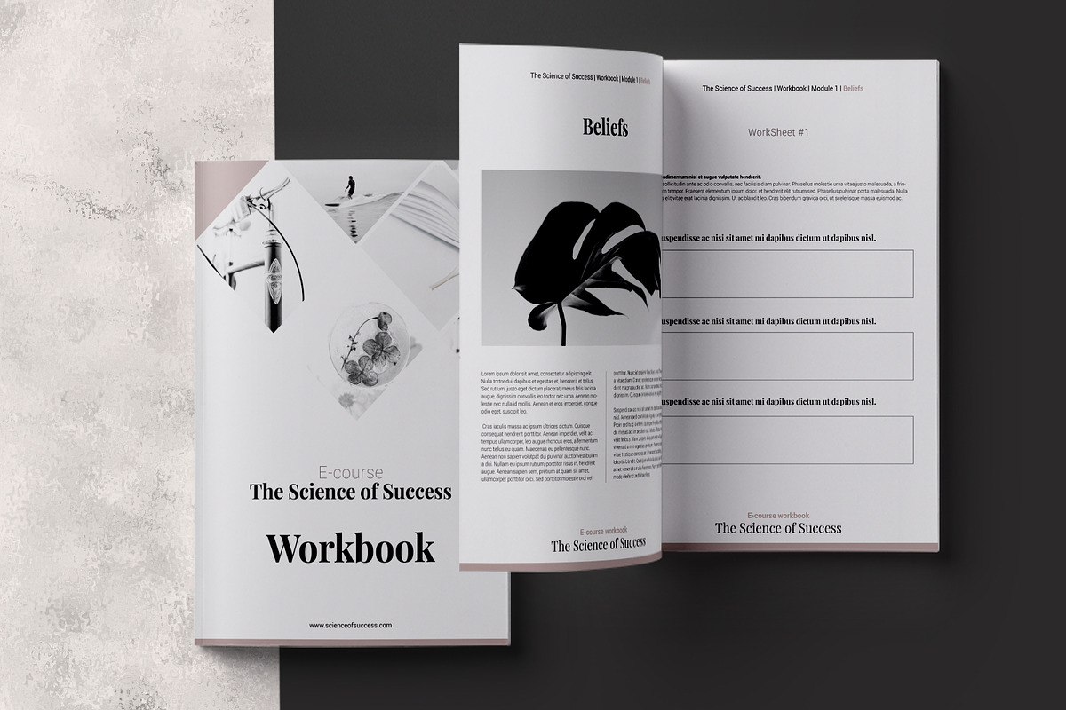E-course Workbook InDesign Template, a Magazine Template by 3.14&Co (Photo 1 of 12)