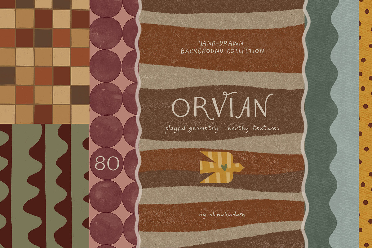Orvian · Playful Textured Papers, a Background Graphic by alonahaidash (Photo 1 of 14)