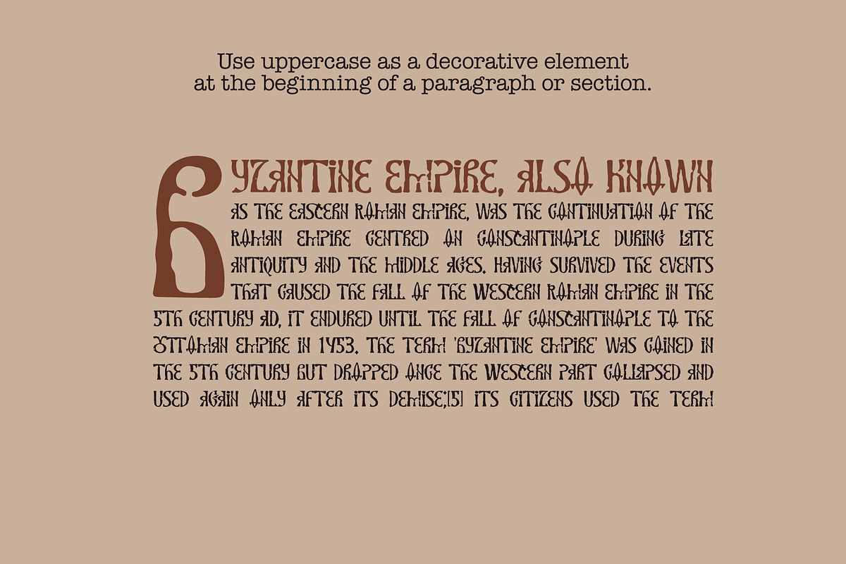 Eastern Blackletter – Byzantine Font, a Blackletter Font by kaer_shop (Photo 5 of 12)