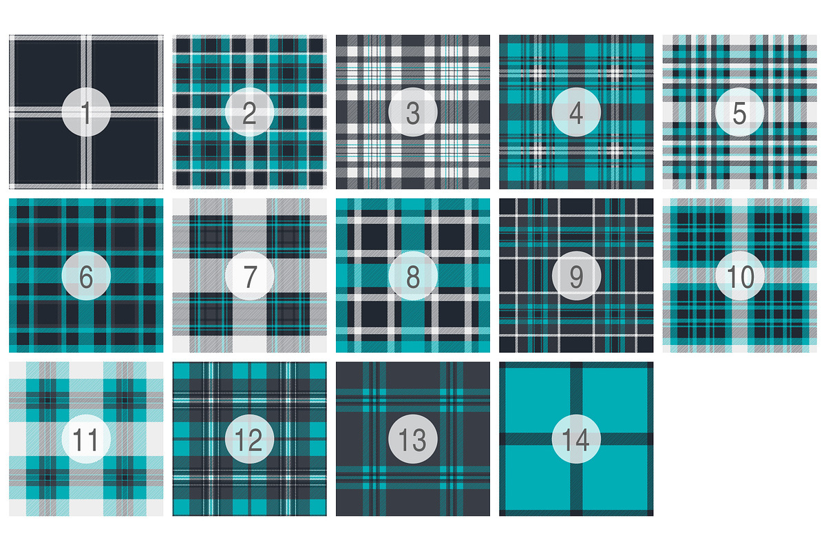 #255 Trendy Contemporary Plaids, a Pattern Graphic by Plaid4You (Photo 2 of 5)