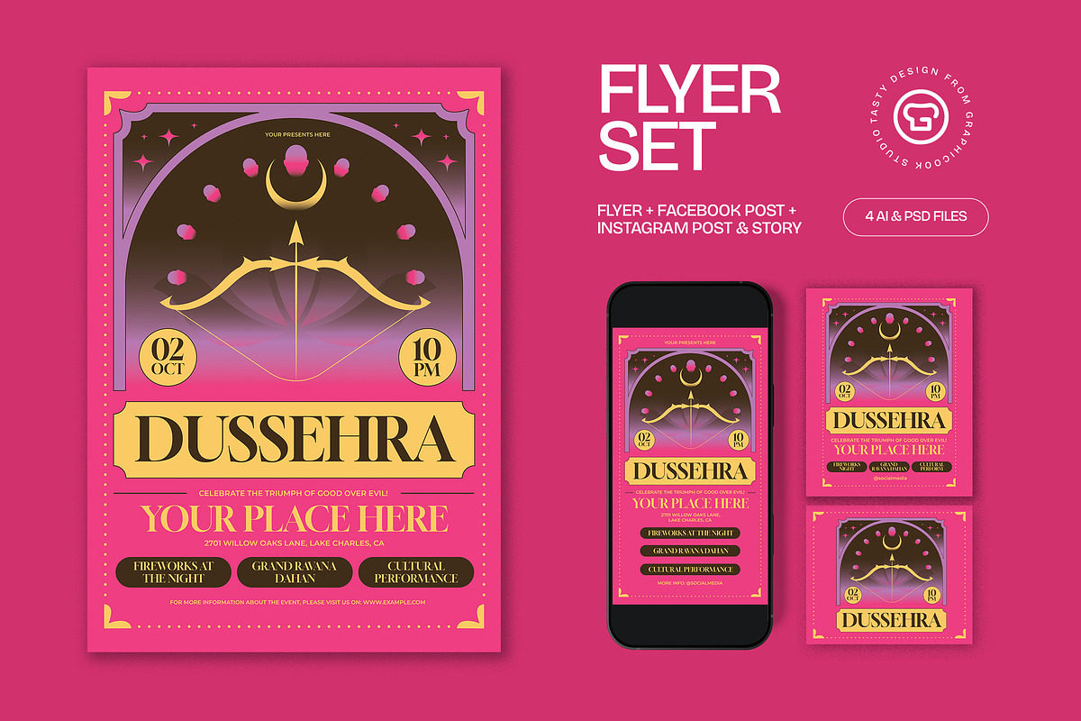 Dussehra Festival Flyer