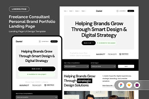 Daniel Consultant Portfolio Landing, a Landing Page Template by twinstd