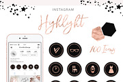 100  instagram highlights social set, a Social Media Template by SilverMintDesign (Thumbnail 1 of 4)