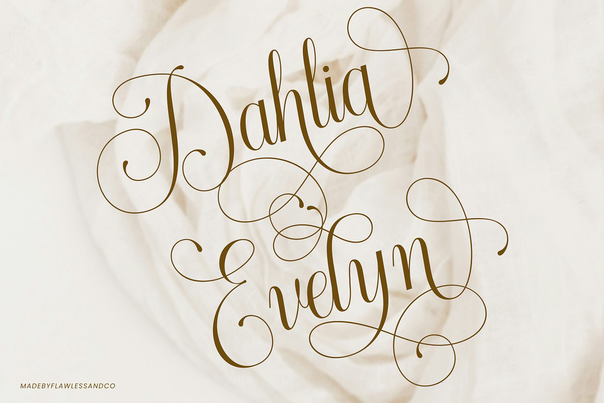 Morgalino - Wedding Script Font, a Script Font by Flawless And Co (Photo 2 of 10)