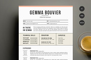 Resume Template 4 Pack | CV Template, a Resume Template by Refinery Resume Co. (Thumbnail 1 of 3)