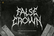 False Crown (Death metal font), a Blackletter Font by Rvq Type Foundry (Thumbnail 1 of 10)