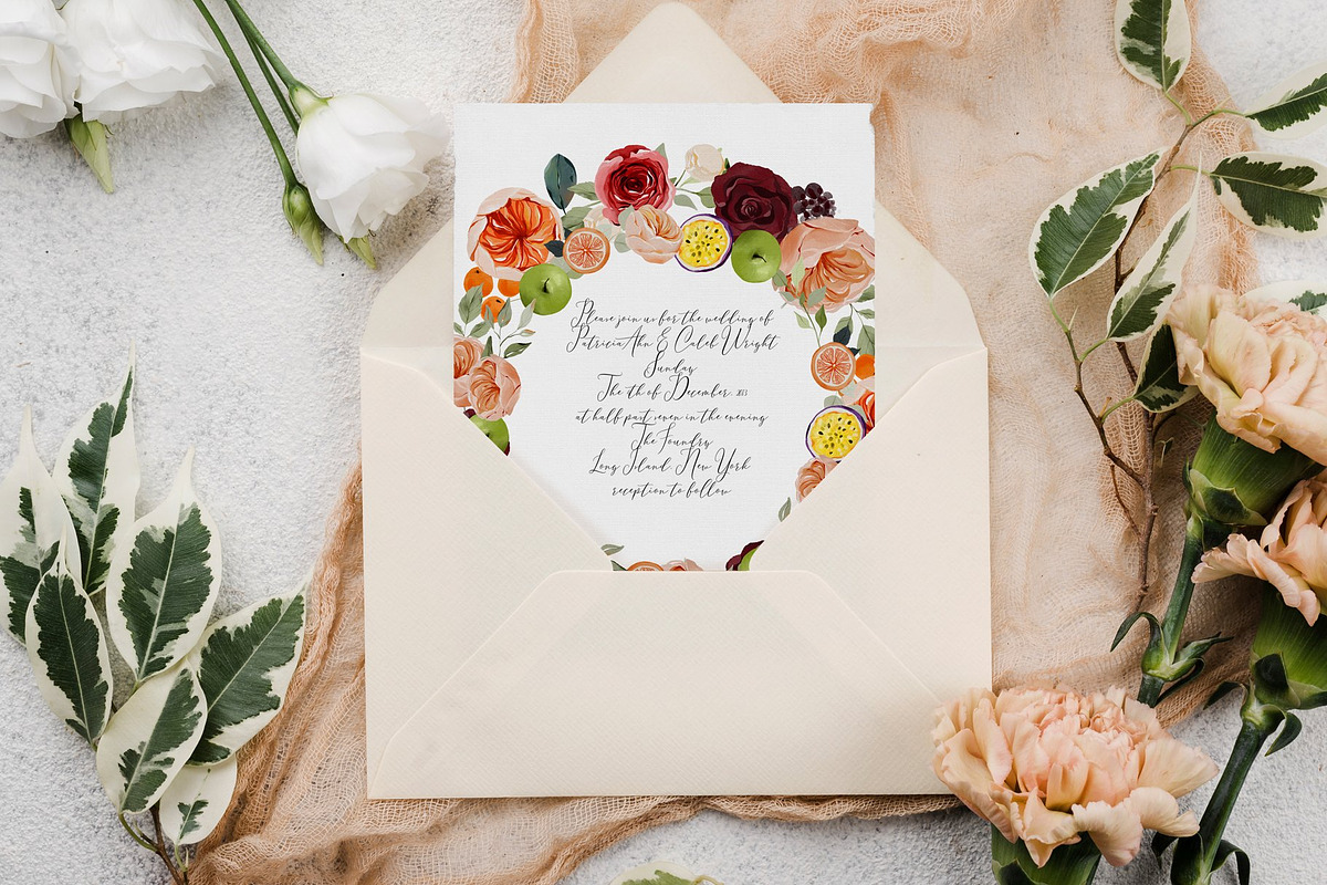 Autumn Floral Clipart Set, a Decorative Illustration by anastasiia.art (Photo 4 of 8)