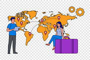 Global Market Research Team, a Person Illustration by Partikusi Design (Thumbnail 3 of 3)