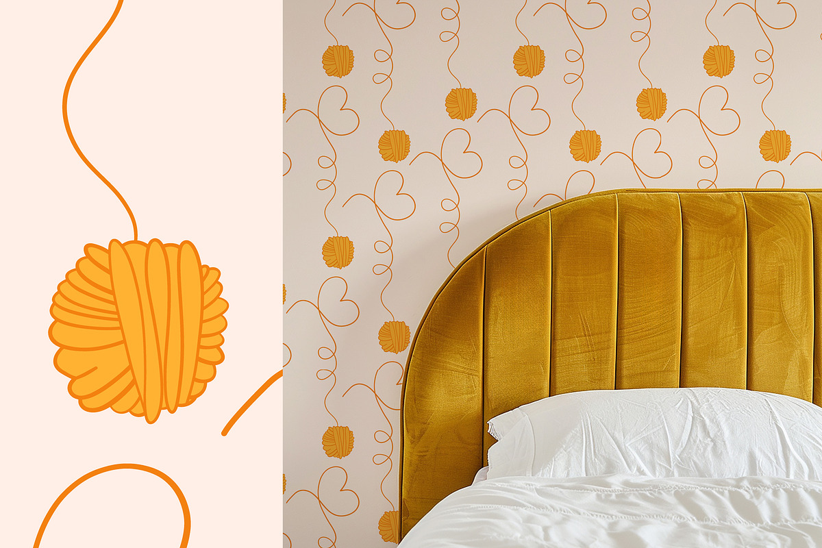 Knitting & Crochet clipart patterns, a Work Illustration by Carpet Tapete Pretzel (Photo 9 of 13)