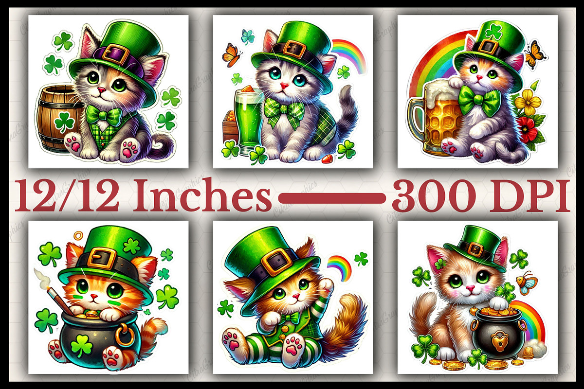 Saint Patrick's Animals Clipart, an Illustration by CitraGraphics (Photo 3 of 5)