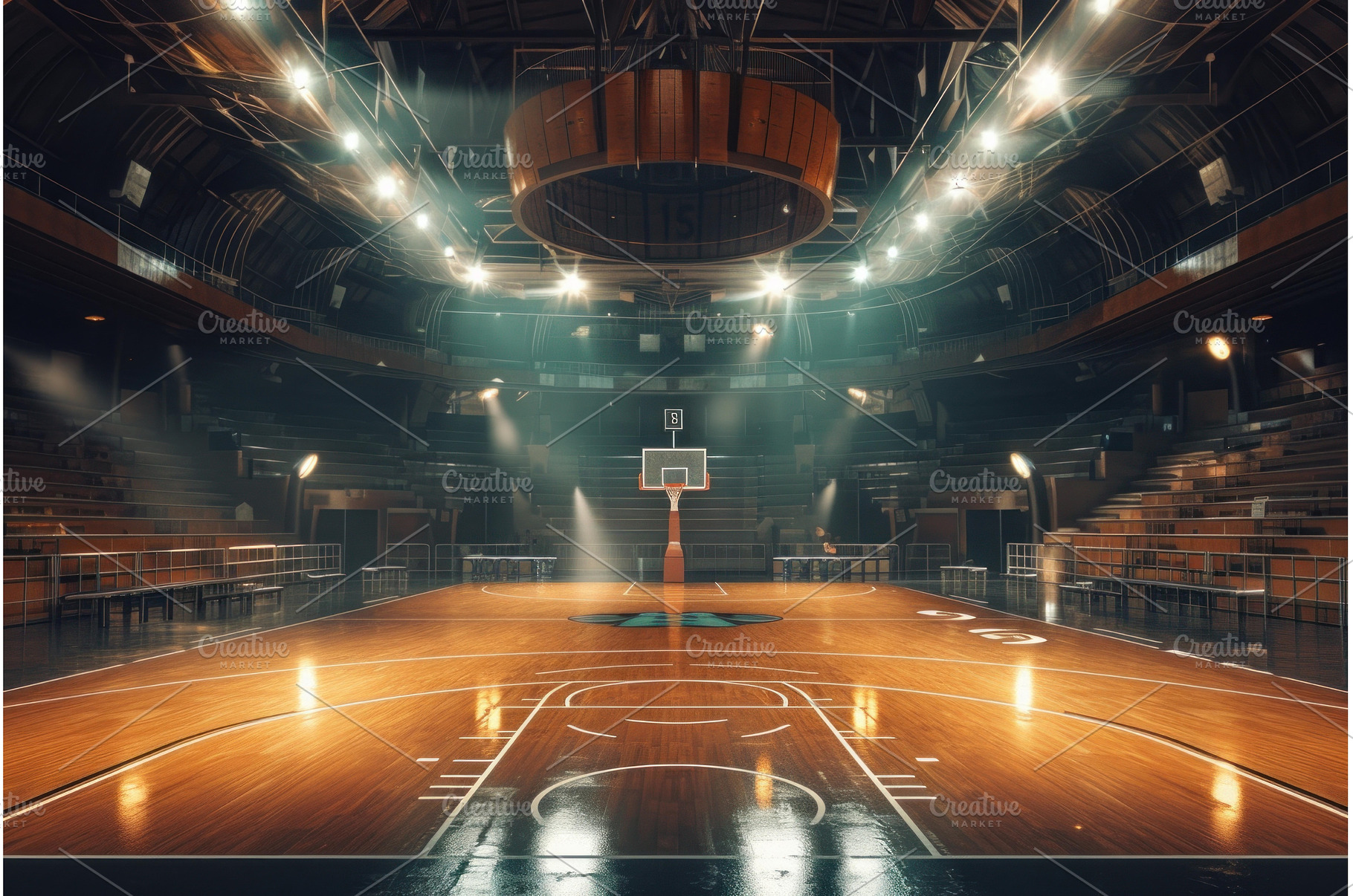 Round Basketball ball game. Generate, a Sports & Recreation Photo by Ylivdesign